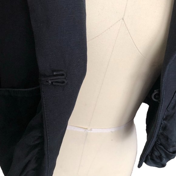 Cropped Blazer Silk & Linen, Brand YA-YA, Medium - Picture 5 of 9